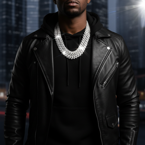 18mm Cuban Link Chain Lifestyle Photo