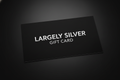 Largely Silver Gift Card - Clean Design