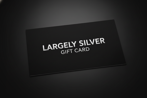 Largely Silver Gift Card - Clean Design